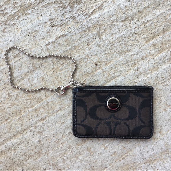 Coach Handbags - Authentic Coach Keychain Card ZIP Holder Wallet